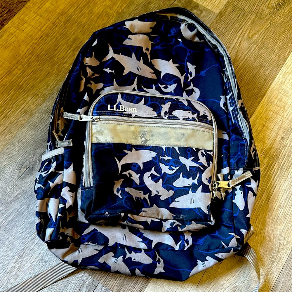 Hello being shark backpack kids